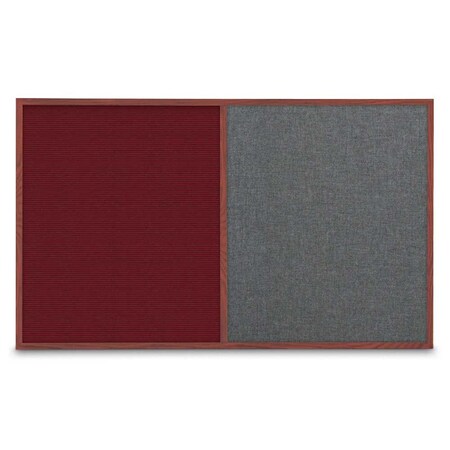 United Visual Products Enclosed Corkboard, 1 Door, 18"x24", 4" Fra, UV3400-WHITE-COBACC UV3400-WHITE-COBACC